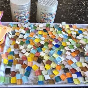 Colorful Tiles with Grout Set